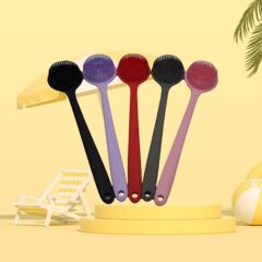 人気のスポット卸売シリコンロングハンドルバスブラシ、バスアーティファクト、レイジーブラシ、柔らかい毛のバスと背中ブラシ