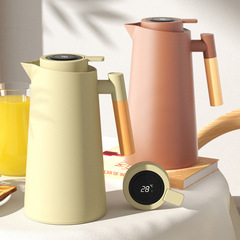 智能保溫壺玻璃內膽大容量熱水瓶家用保溫水壺批發咖啡壺1L保溫瓶