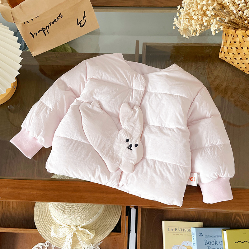 儿童轻薄羽绒服2025冬季新款女童羽绒服新国标90白鸭绒宝宝童外套|undefined
