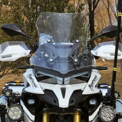 Suitable for Wuji Dsx525 Motorcycle front windshield - wuji-dsx525-plexiglass-windshield-height-47-thickness-40-transparent