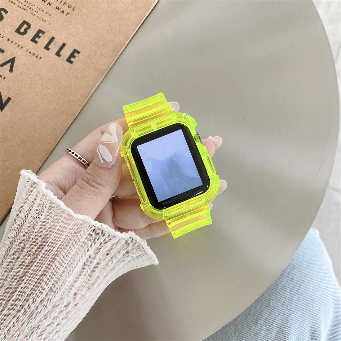 40g Weight iPhone Applicable Brands Watch Strap Classification tpu Material Solid Color Pattern Simple Style Style Simple Style Solid Color IPhone Watch Strap 9