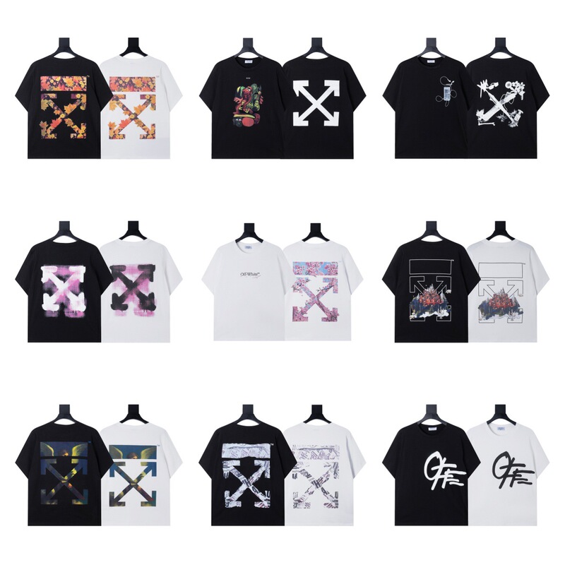 2024 New Fashion Brand Arrow Cross Graffiti Print Men and Women Couple Casual Loose Cotton Short-sleeved T-shirt 2024 New Fashion Brand Arrow Cross Graffiti Print Men and Women Couple Casual Loose Cotton Short-sleeved T-shirt