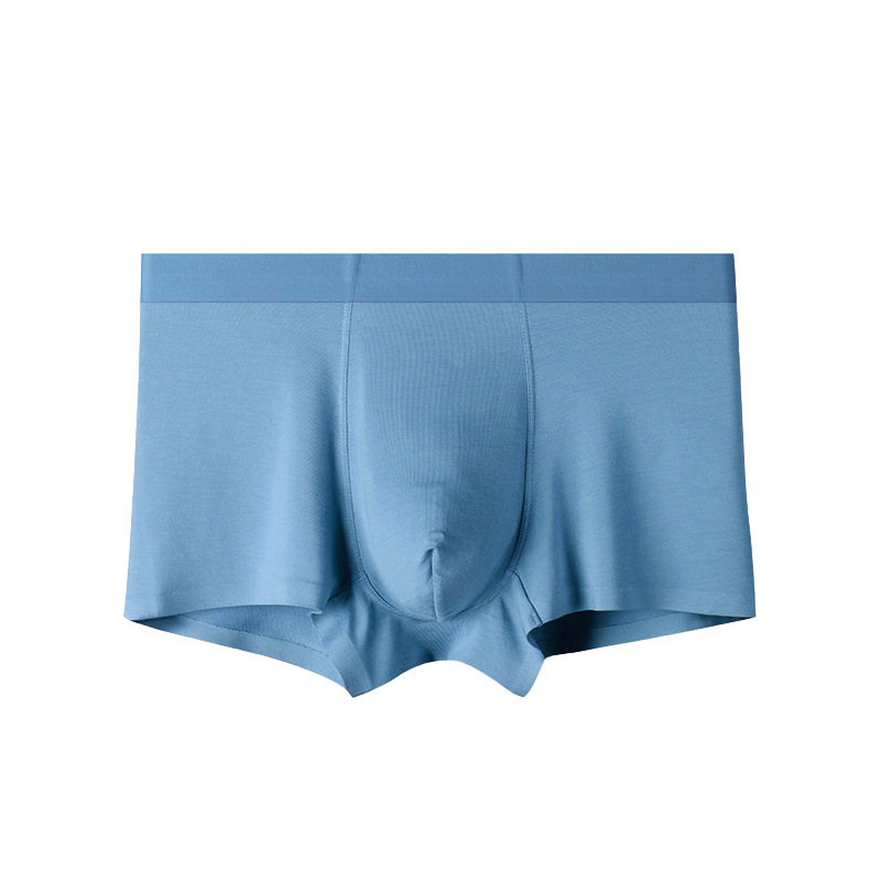 Traceless Men's Underwear Antibacterial gusset Large square pants Men's breathable solid color four-sided pants