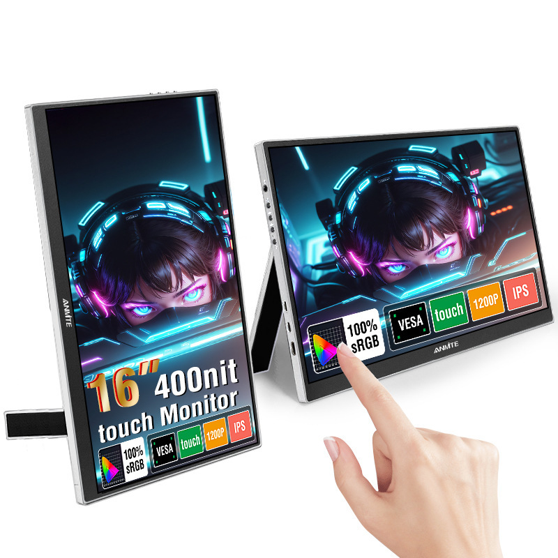 Anmite 16inch Ips Portable Touch Display Notebook Extended Screen External Display Game Console