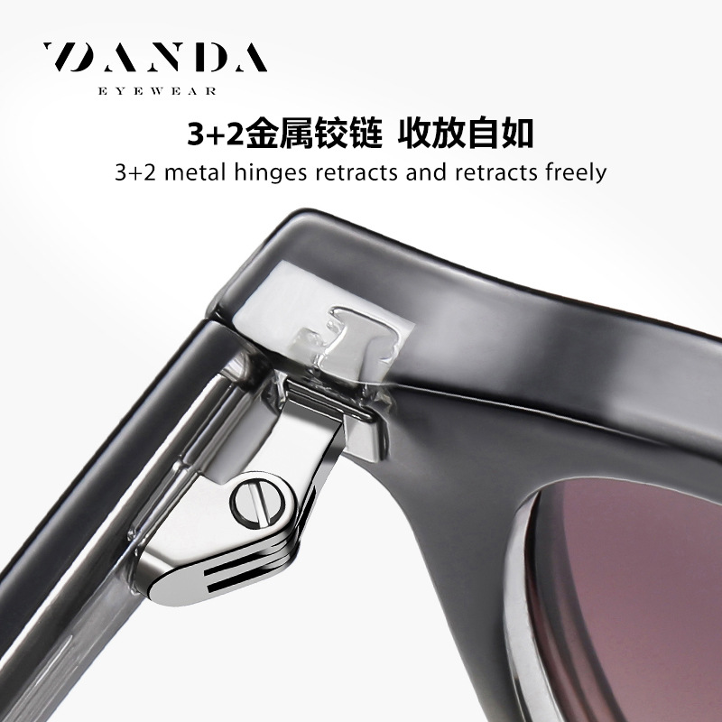 Nueva placa polarizada gafas de sol S31101 hombres y mujeres de moda retro anti-azul luz gafas de sol de conducción sol protección