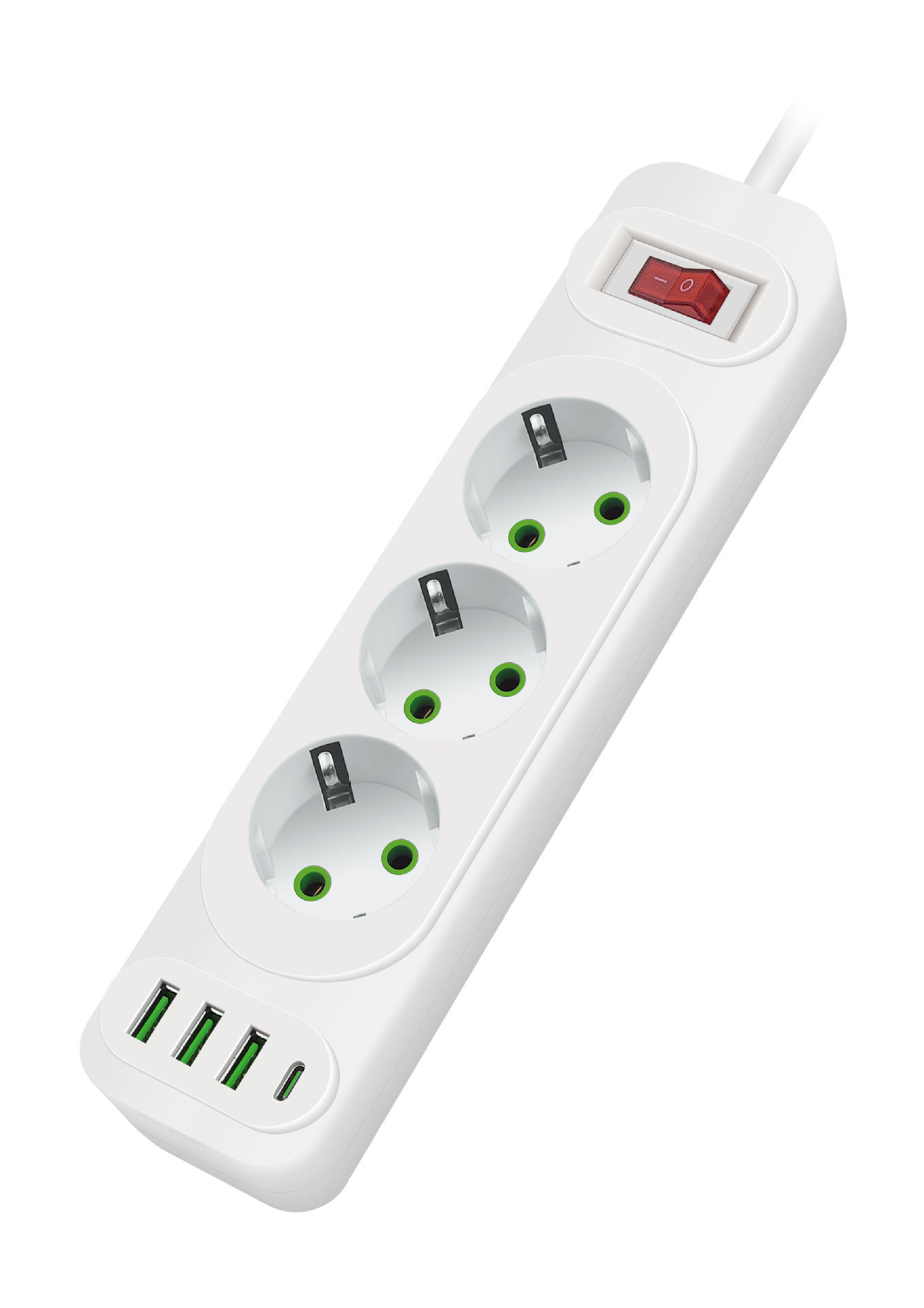 Multifuncional Euro-standard placa de enchufe doméstica inteligente con cable USB para oficina al por mayor enchufe de cable