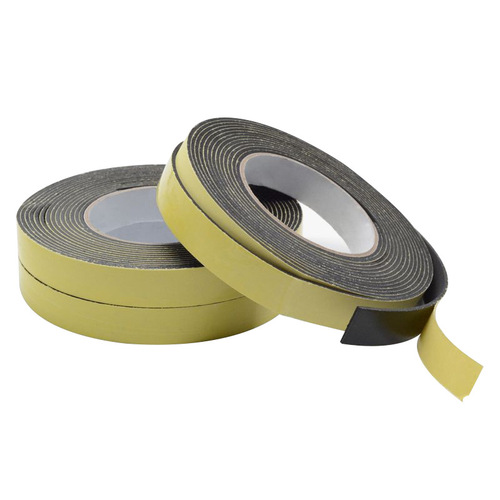Black single-sided EVA foam tape, single-sided sponge tape, shock-proof tape pad, anti-collision strip 3mm thick