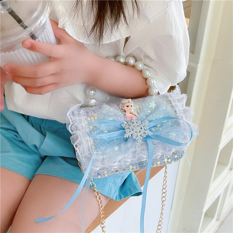 Baja de arco para niños ropa para niños bolsas lindas bolsas de cambio 2024 nuevo pañuelo de cáscara dura bolsas de tramo inclinadas bolsas de princesa de niñas