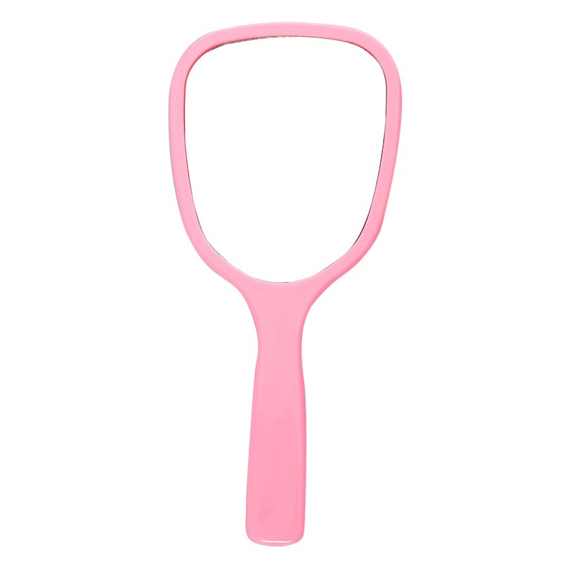 Popular Korean Ins Makeup Mirror Portable Handheld Single Handle Mirror Girl Cute Small Mirror Beauty Salon Dental
