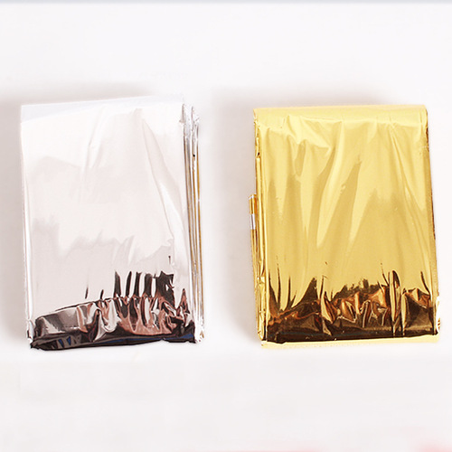 Emergency Blanket Outdoor Camping Portable Insulated Blanket Disposable Survival Emergency Blanket Cold Protection Sunshade Survival Blanket