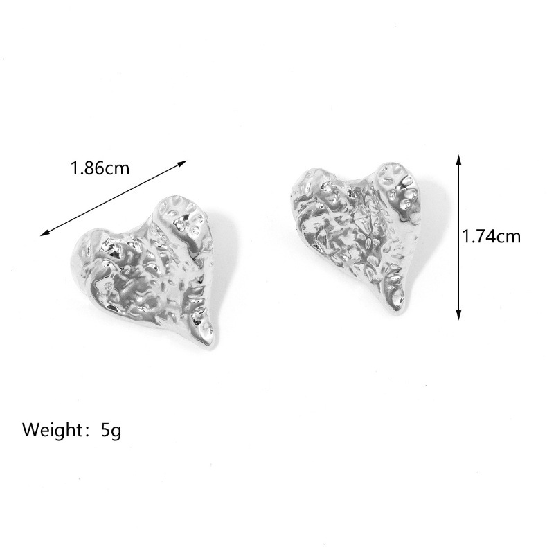 25g Weight PVD Coated Gold Plating Process 304 Stainless Steel Ear Needle Material Real Gold Plated Plating Material Ear Studs Classification Butterfly Backs Ear Cap Type 1 Pair Quantity Holiday, Daily Occasion 304 Stainless Steel Material Heart Shape Pattern All Seasons Season Women's Gender Plating Design Elegant, Cute Style 1 Pair Elegant Cute Heart Shape Plating 304 Stainless Steel 18K Gold Plated Butterfly Backs Ear Studs 9