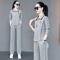2024 Spring/Summer Women's Fashionable Sporty Suit: New Slimming, Body-Sculpting Hoodie + Stylish, Age-Defying Casual Three-Piece Set