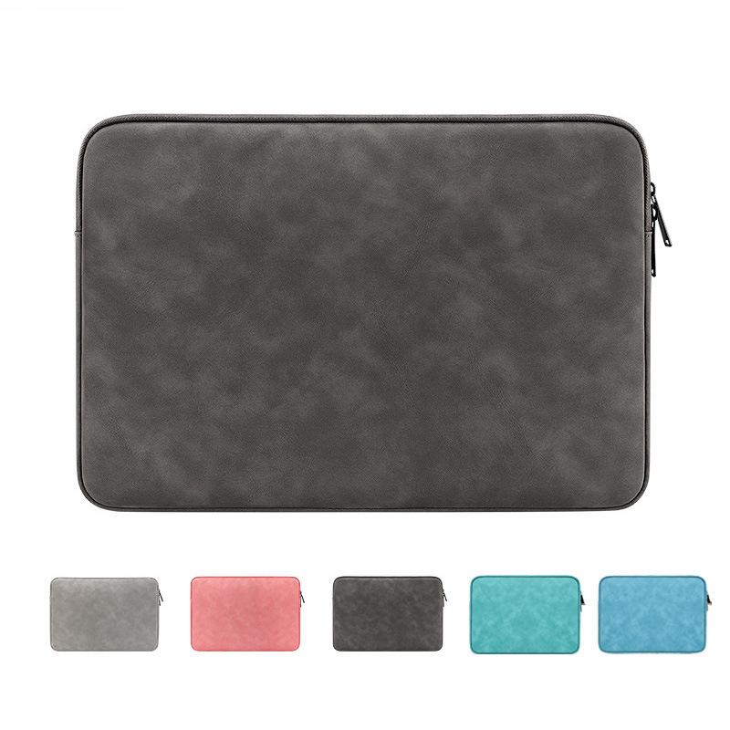 Sheepskin Leather Notebook Tablet Sleeve Bag Apple iPad Protective Case 15.6inch Tablet Storage Computer Bag Wholesale