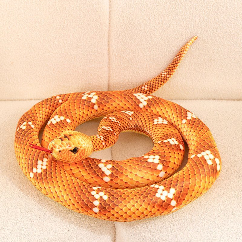 Simulated Snake, Spotted Python, Plush Toy, Fake Snake Doll, Prank Funny Doll, Long Pillow, Green Snake Wholesale