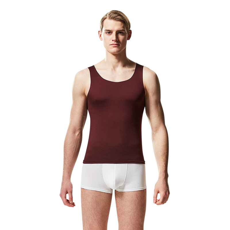 With a round collar, burgundy