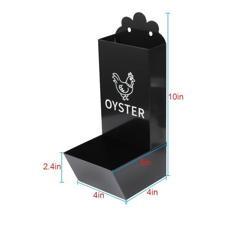 亚马逊热卖oyster feeder沙砾喂鸡器牡蛎金属食盒家禽喂食器金属|undefined