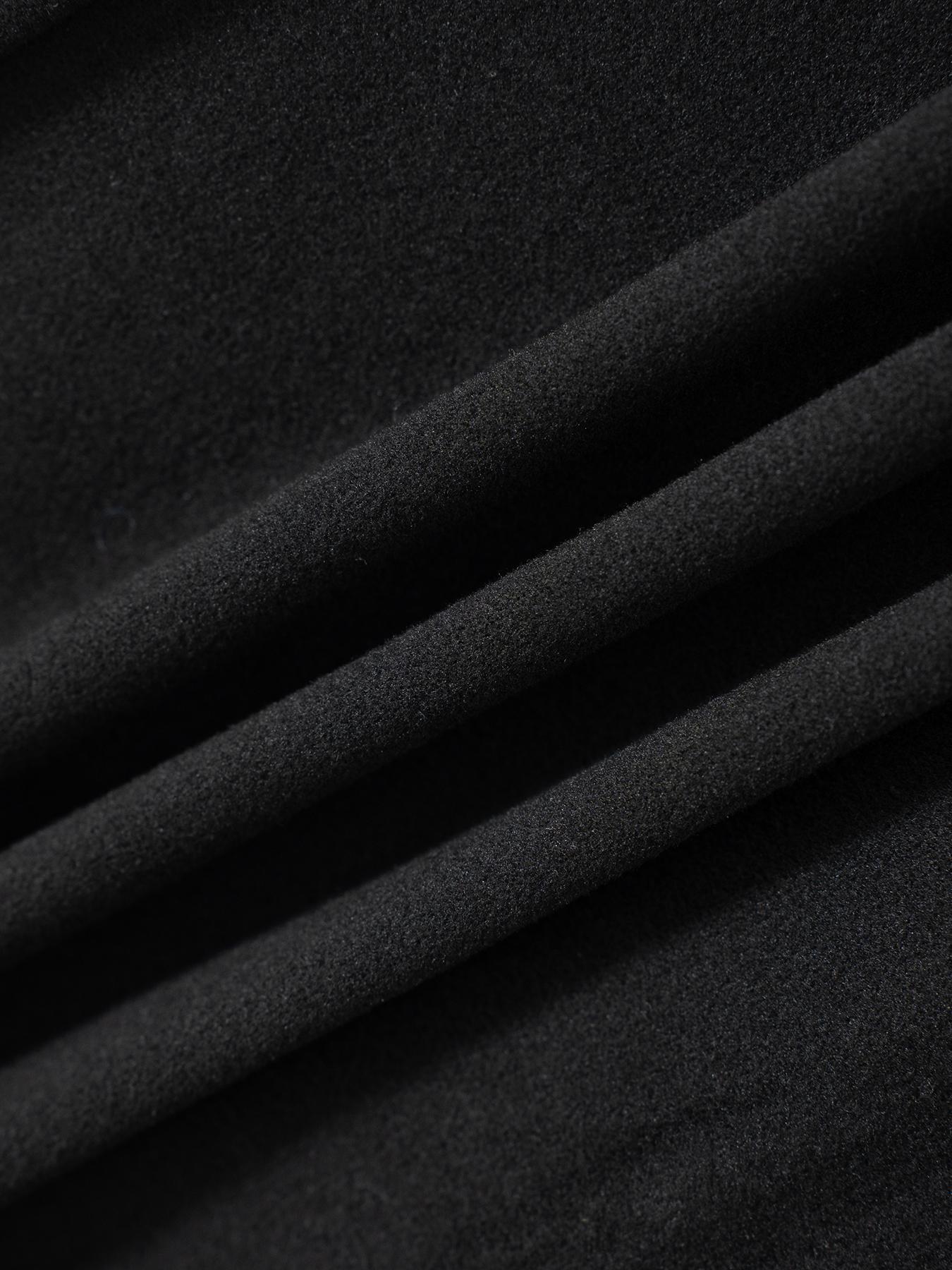 Pantaloni da salotto in maglia spazzolata da donna – Vita elastica con coulisse, gamba dritta e comoda, morbido poliestere, colori a tinta unita (nero, grigio, bianco)_voghion.com