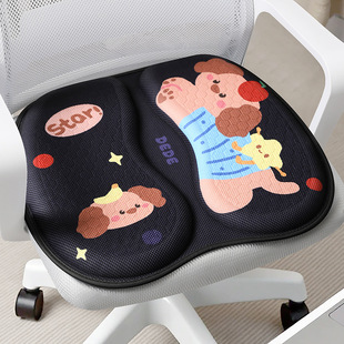 Car Seat Cushion, Universal Summer Cooling Cushion for All Seasons, Main Driver's Seat, Ventilated and Breathable Honeycomb Cold Gel Cartoon Seat Cushion