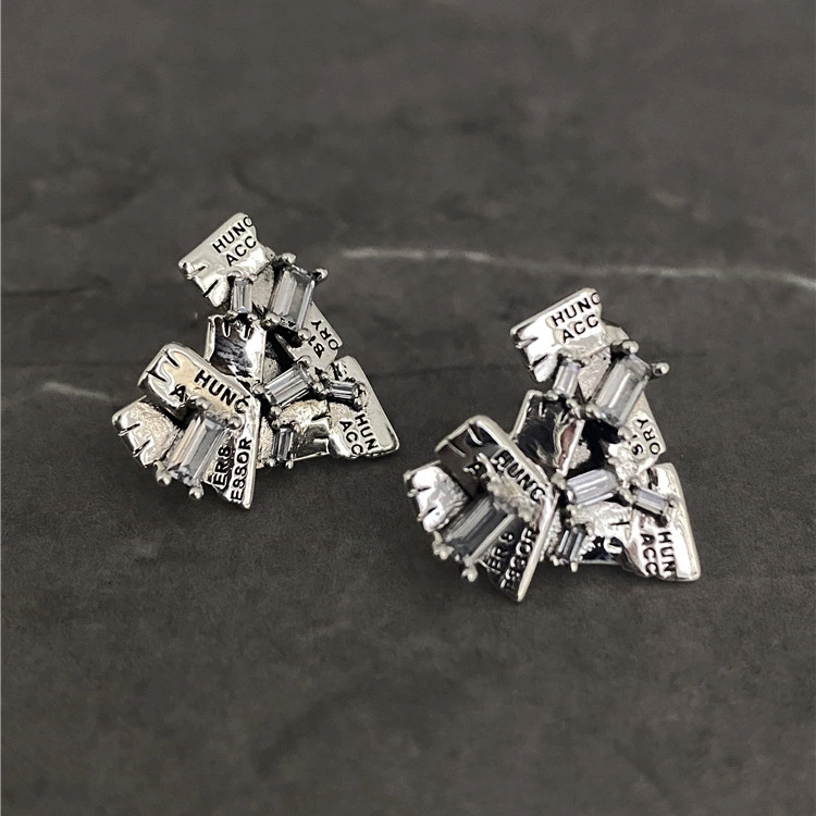 Серебряные серьги 925 пробы, образец, стиль легкой роскоши
