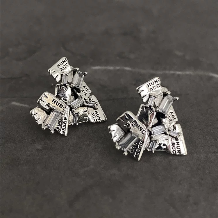 Серебряные серьги 925 пробы, образец, стиль легкой роскоши