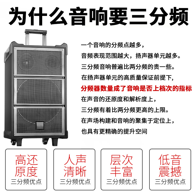 Altavoz Bluetooth Xiaxin potente para karaoke y eventos