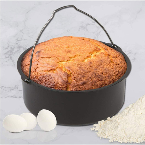 Air Fryer 6.7.8inch 2-3 Piece Set Electric Fryer Baking Basket Pizza Pan Baking Rack Air Fryer Accessories