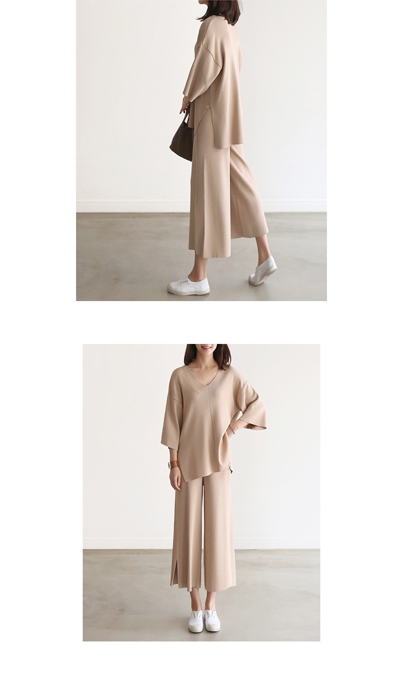Wide-leg Pants Set 4