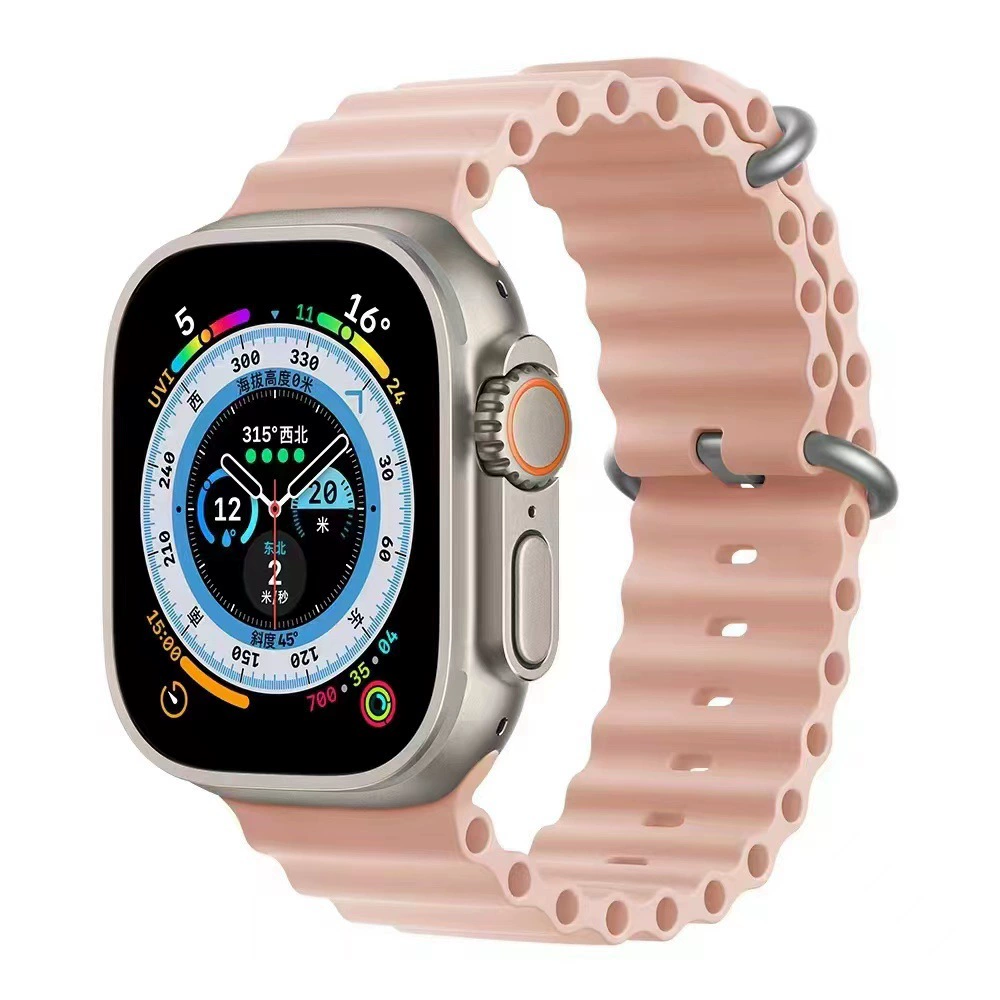 [Готовый запас и отправка в тот же день] Подходит для Apple Watch 8 Apple Ocean silikon strap Ultras8