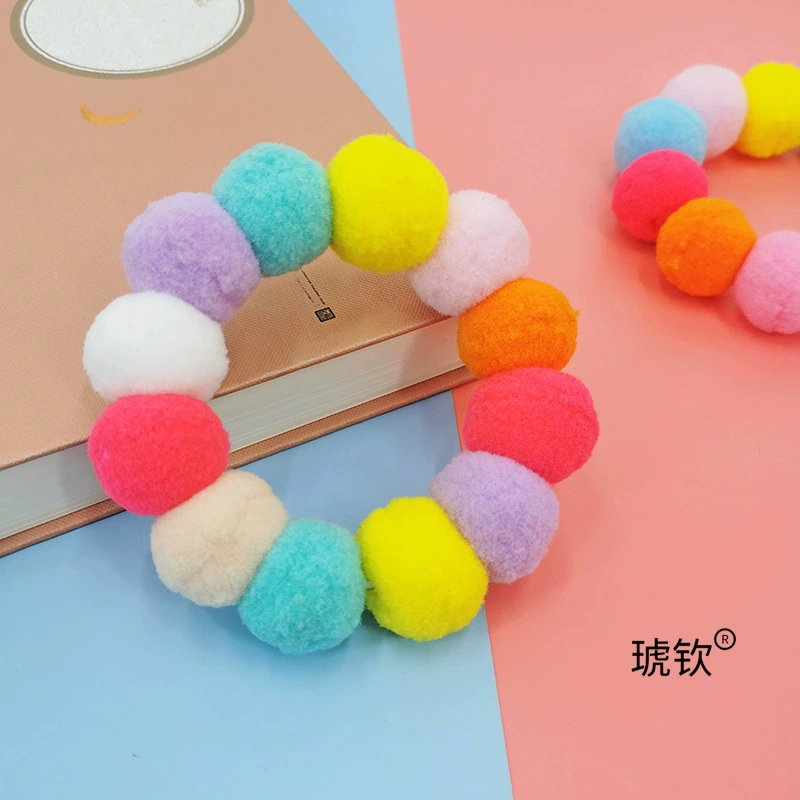 Ошейник с разноцветным меховым шариком для кошек, ошейник с меховым шариком для кошек, щенок и котенок, популярные аксессуары для фотографий домашних животных, мяч, бесплатная доставка