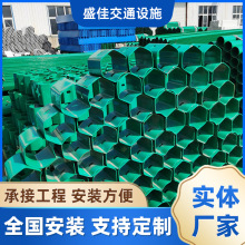 乡村道路波形护栏防阻块高速公路喷塑防阻块镀锌防阻块厂家围栏