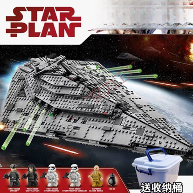 Chinese Star Wars Series Imperial Star Destroyer Millennium Falcon High Difficulty Boy Assembling Toy Building Blocks
