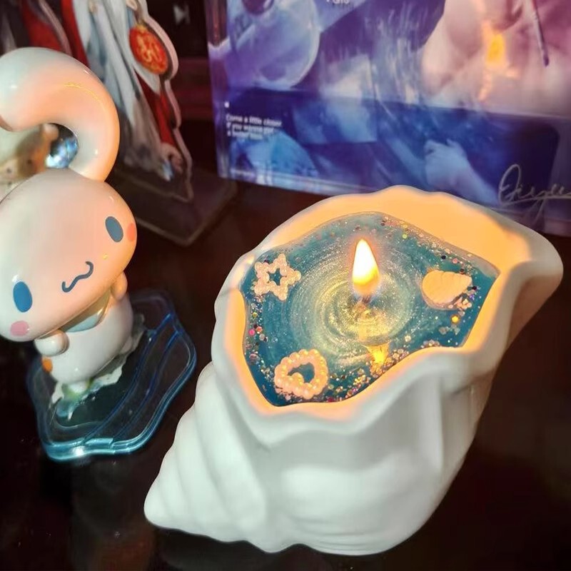 法螺貝の香りのキャンドル、クリエイティブな手作りの誕生日ギフト、寝室の装飾、シンプルな香り、ホームフレグランス|undefined