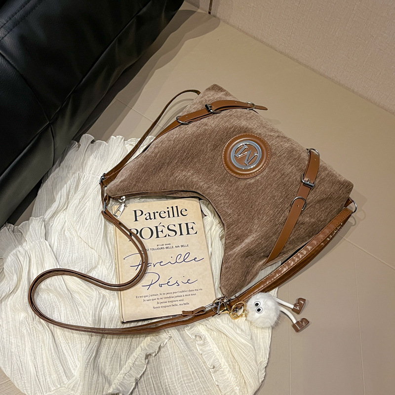 Bolso Tote Multiuso para Mujer de Terciopelo, Gran Capacidad, para Uso Diario