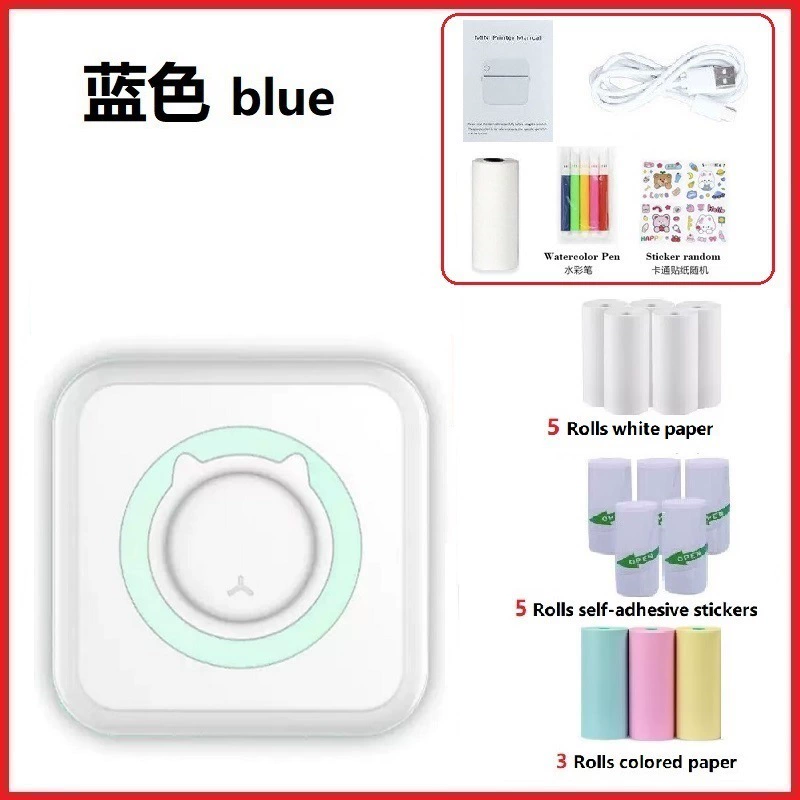 (跨境贸易) маленький портативный принтер, караван, телефон, C9, Bluetooth