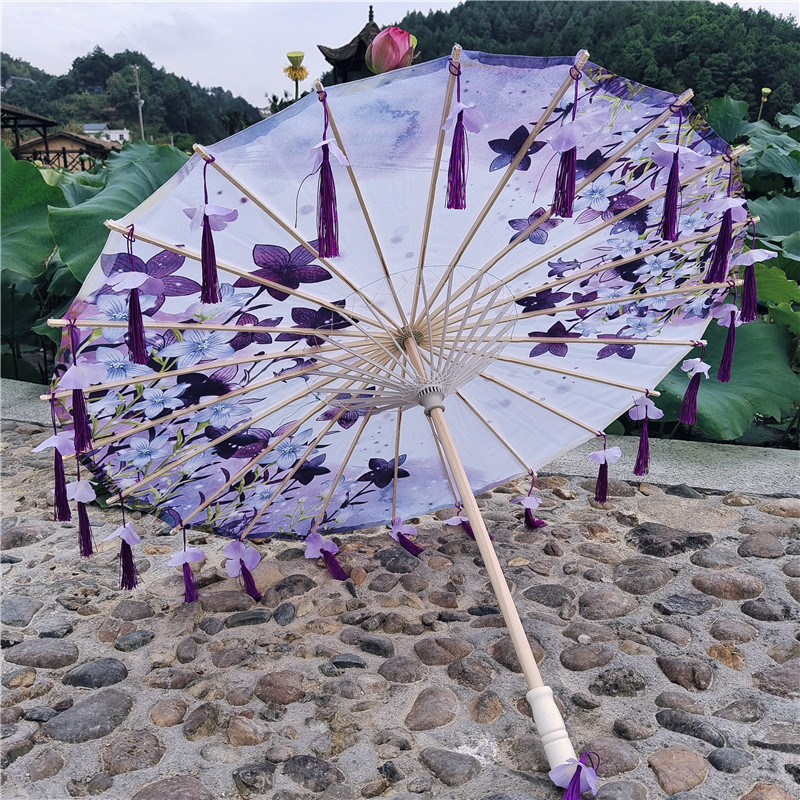 라벤더 꽃잎 우산