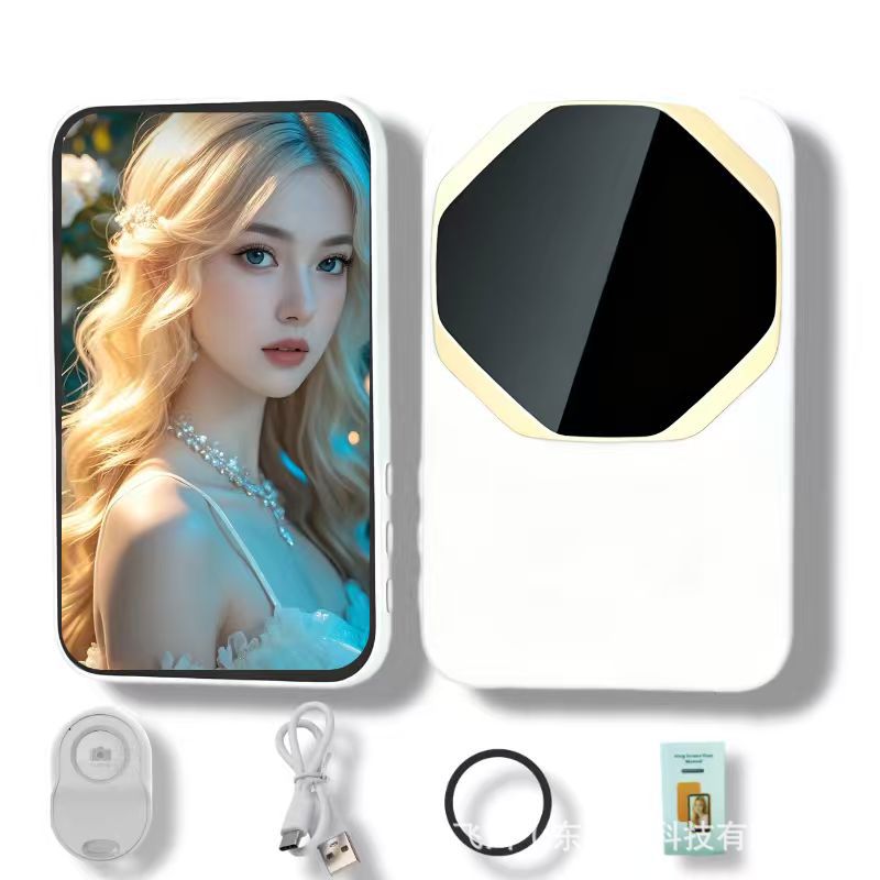 Nuevo dispositivo de proyección de pantalla de mano modelo privado inalámbrico pantalla de pantalla de selfie Bluetooth teléfono móvil pantalla de absorción magnética trasera dispositivo de pantalla de selfie