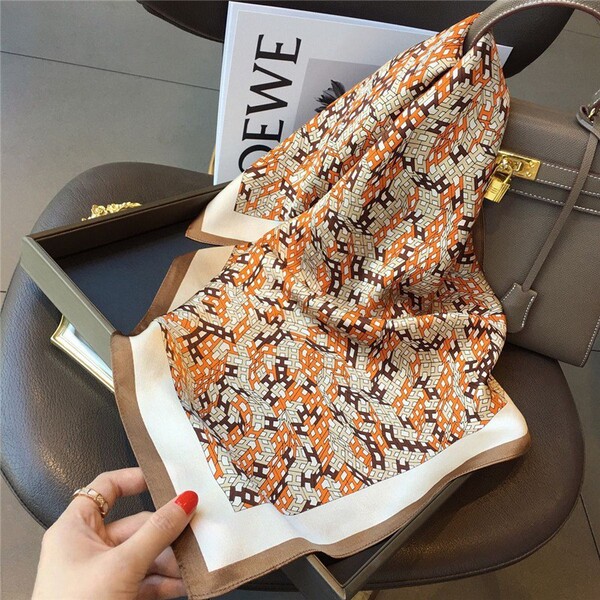retro three dimensional handkerchief with letters
