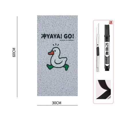 Electric vehicle foot mat: foot pad pedal universal waterproof - self-cut-3060-duck-comes-with-knife-pen-and-velcro