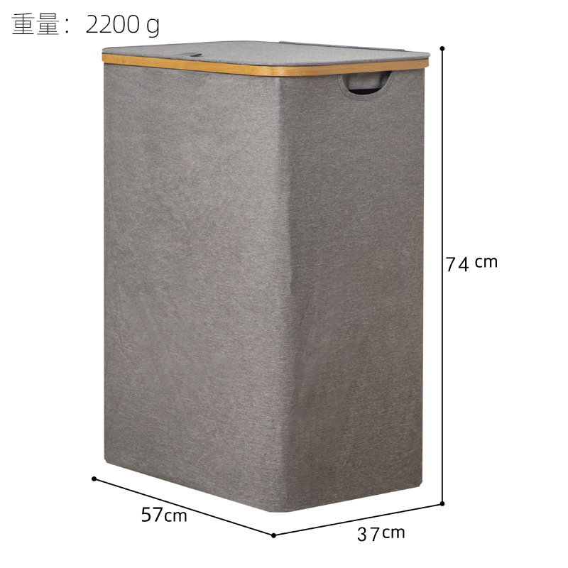 Cesta de lavandería de gran capacidad de inducción compartimiento al aire libre plegable cesta de almacenamiento con bolsa interior cesta de lavandería Venta caliente transfronteriza