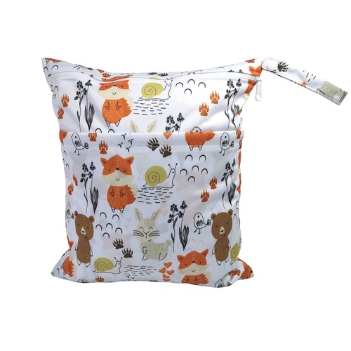 TSOOCOSY New Cartoon Print Baby Double Zip Diaper Bag Washable Diaper Bag Storage Bag E-commerce Wholesale