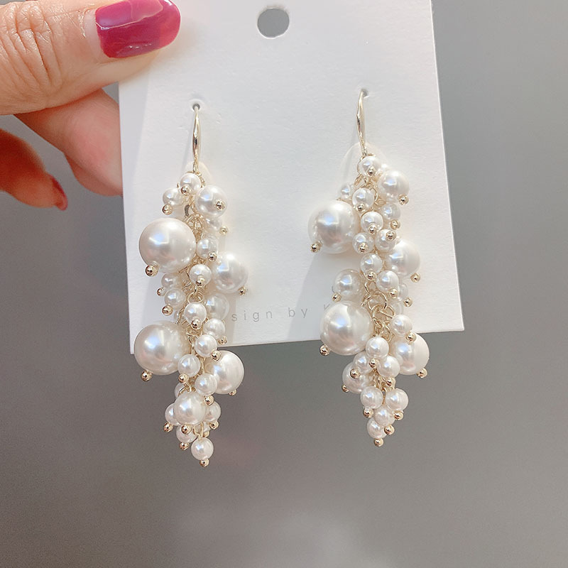 Holiday, Family Gathering, Shopping Occasion Artificial Pearl, Alloy Material Elegant Vintage Style Geometric Artificial Pearl Alloy Tassel Plating Women's Drop Earrings