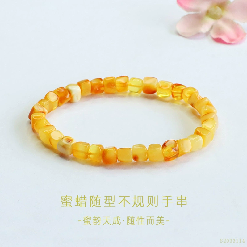 Браслет из натурального пчелиного воска Гуань Ю, браслет из янтаря, наполненный медом, ювелирное изделие из российских материалов, прямая поставка с фабрики для прямых трансляций S2033114
