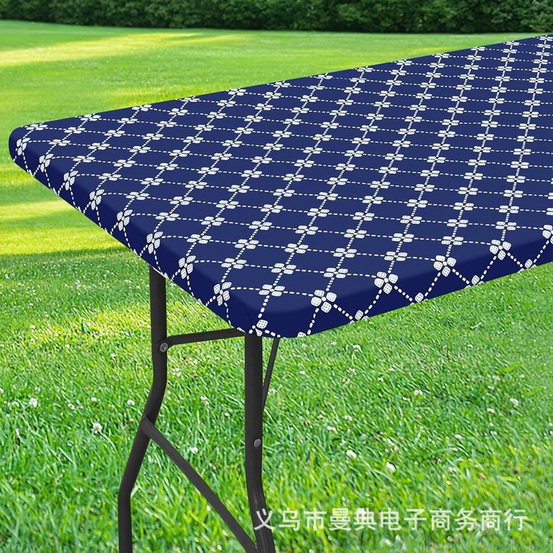 国境を越えてよく売れているのは、テーブルカバー付きの屋外防塵庭のテーブルカバーゴムの野食卓の布プリントの弾力性テーブルカバーです。|undefined