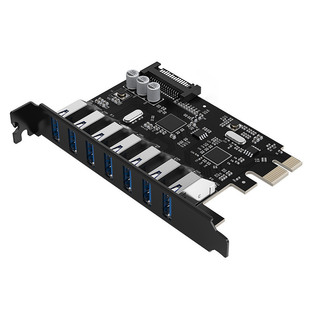 ORICO ��X����PCI�Uչ������HUB������7��USB3.0�͹�늾�