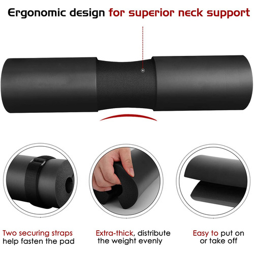 High density, high elasticity, good squat barbell shoulder pads, barbell weight protective cover, thickened barbell protective cover, barbell pad