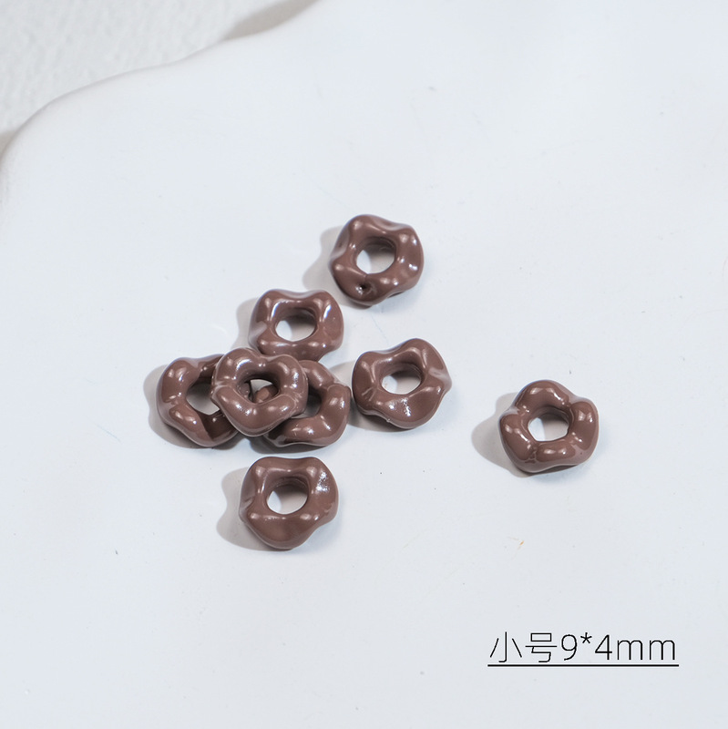 小号烤漆波浪叠叠乐花边穿绳包挂亚克力手机链条手链diy饰品配件|undefined