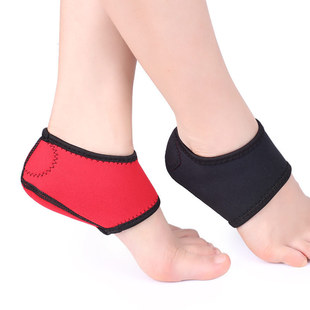 New Black and Red Cloth Heel Protector, Ankle Anti-Slip, Shock-Absorbing Sole, Sweat-Absorbent, Anti-Wear, Flexible, Suitable for a Variety of