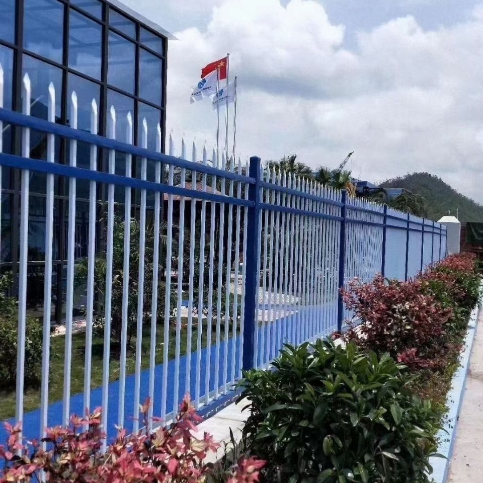 成都锌钢护栏小区庭院围墙护栏办公区围栏花园户外防护栏杆隔离栏