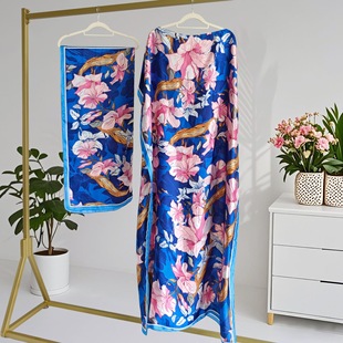 Cross-Border Eu Robe Muslim Robe Women's Long Skirt Middle Eastern Clothing Plus Size African Sun Protection Dress