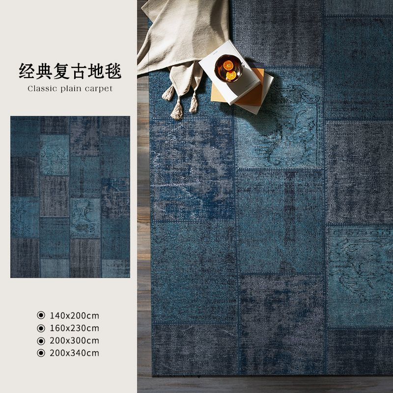 新しい中国風のレトロなリビングルームカーペットハイエンドの軽い豪華な特殊な形状の不規則な寝室のベッドサイドマット2025新しい中古|undefined